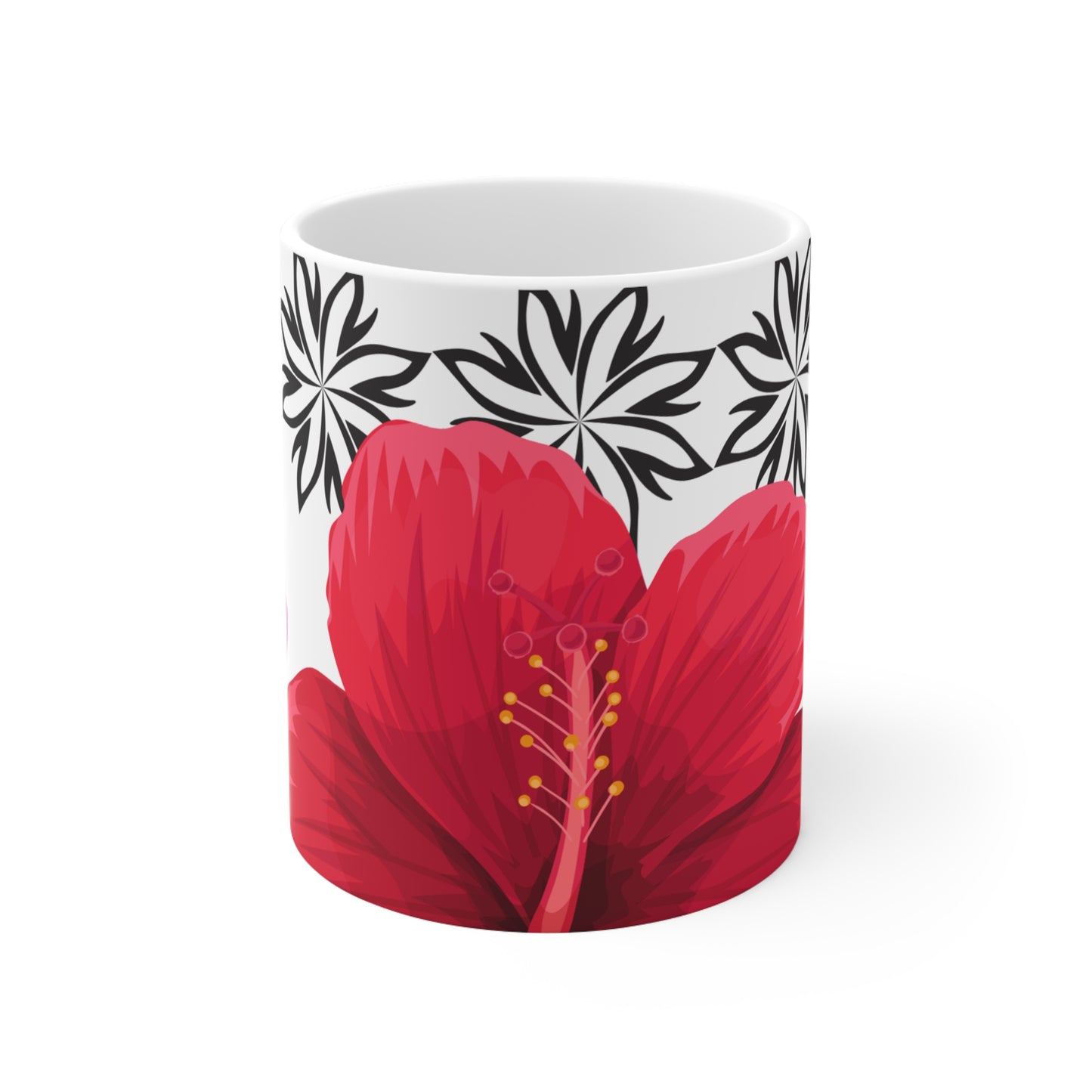 The Ultimate Ceramic Mug 11oz - Floral Design